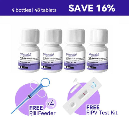 Cat FIP Treatment for 98% Cure Rate - FIP Medication GS-441524 Tablets oral