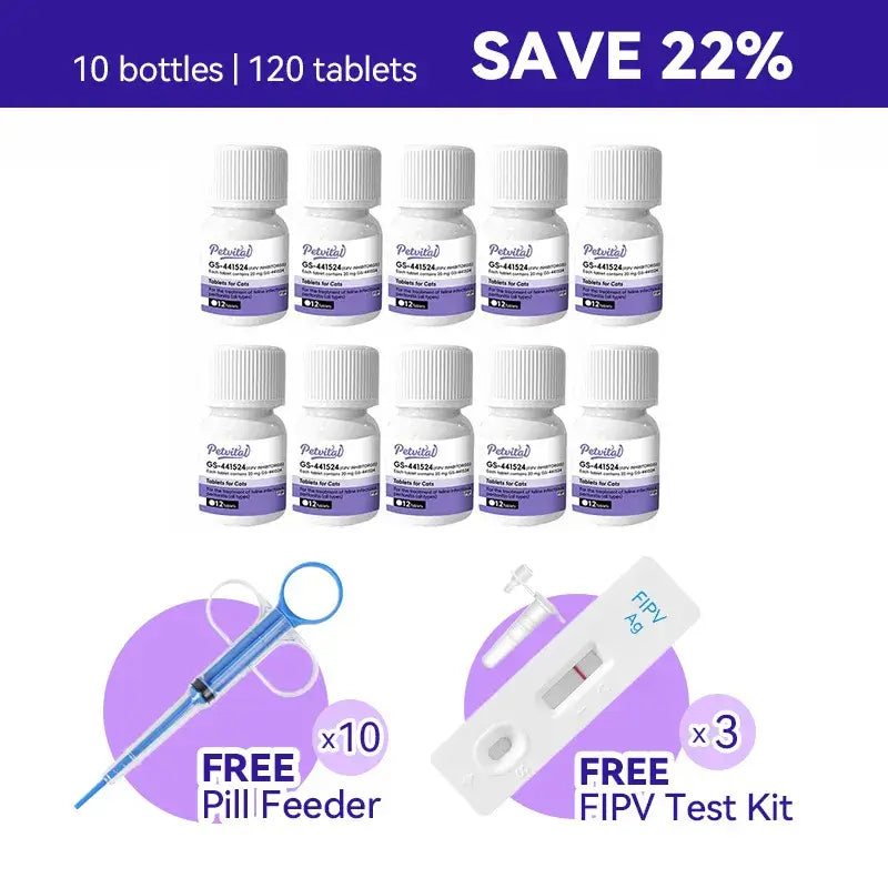 Cat FIP Treatment for 98% Cure Rate - FIP Medication GS-441524 Tablets oral