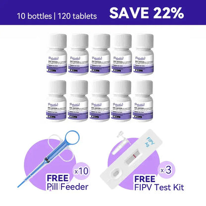 Cat FIP Treatment for 98% Cure Rate - FIP Medication GS-441524 Tablets oral